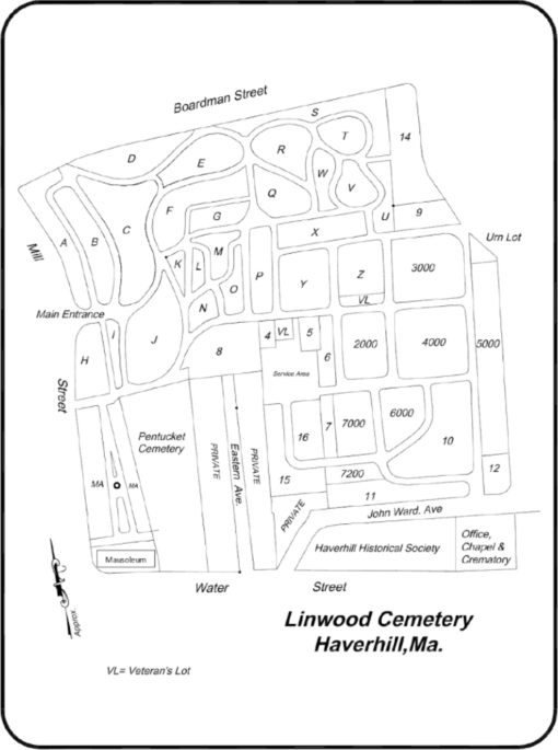 Grounds Map Linwood Cemetery and Crematory